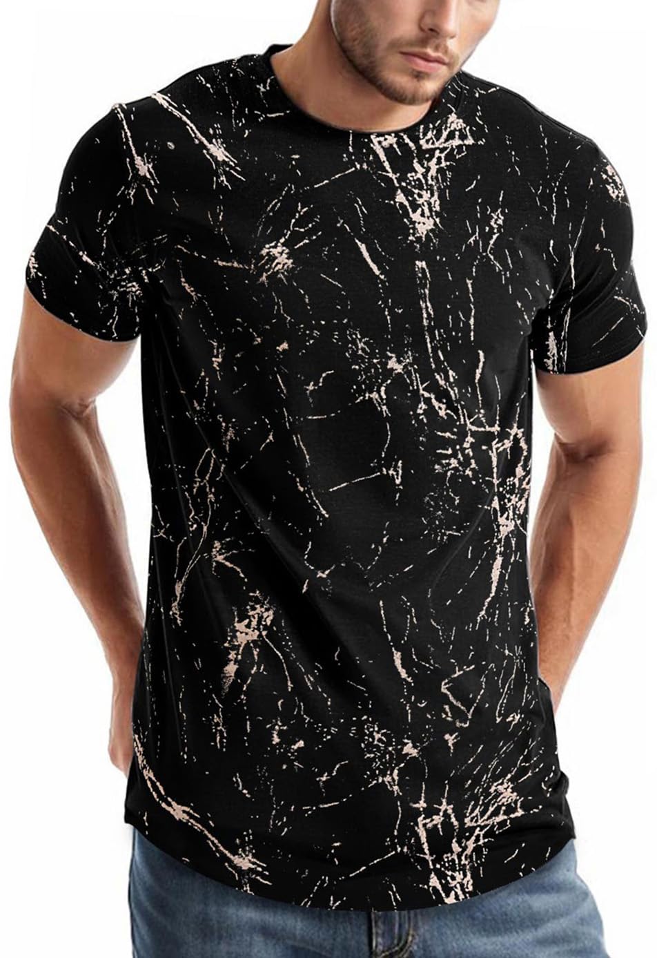 Velinsak Men’s Graphic Cotton T-Shirt – Trendy Streetwear by Ambrelia