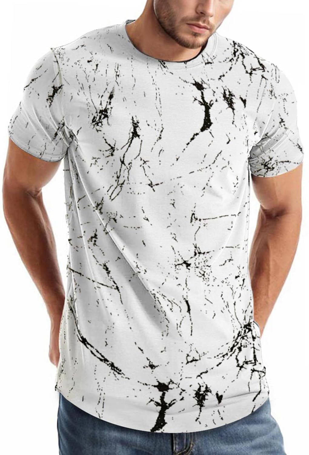 Velinsak Men’s Graphic Cotton T-Shirt – Trendy Streetwear by Ambrelia