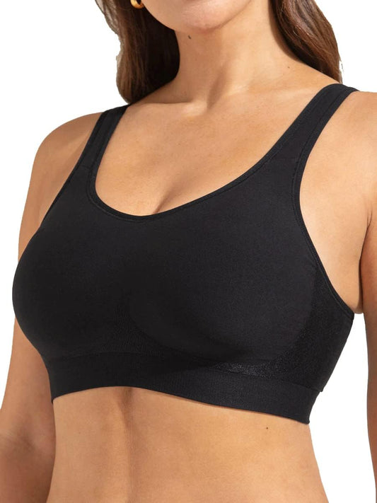 Ambrelia Wire-Free Bra for Women – Soft, Seamless, and Supportive, with Built-In Foam Cups, Comfortable Wide Straps, Free Bra Extender, and No Wires for All-Day Comfort and Natural Shape, Ethically Crafted for Everyday Wear