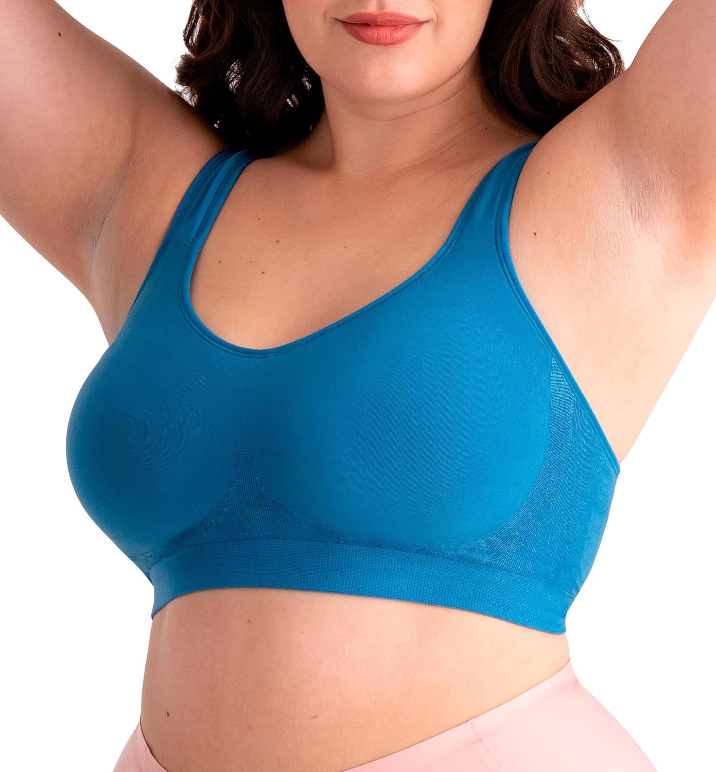 SHAPERMINT Daily Comfort Bügelloser BH – Nahtloses Plus-Size-Bralette für vollen Halt